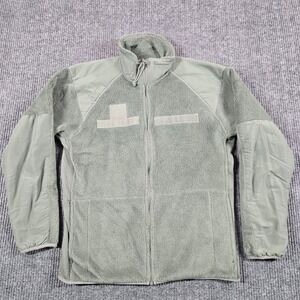 Peckham Jacket Mens Small Green Fleece Cold Weather Gen III Military Full Zip
